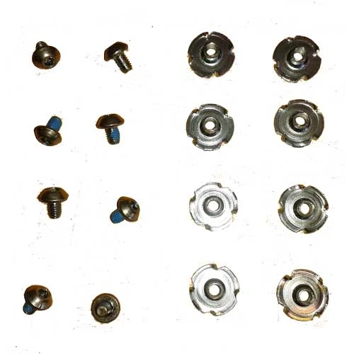 Ski Boot Screw Rivet Sets Dome Head 3 Ski Boot Screw Rivet Sets Dome Head