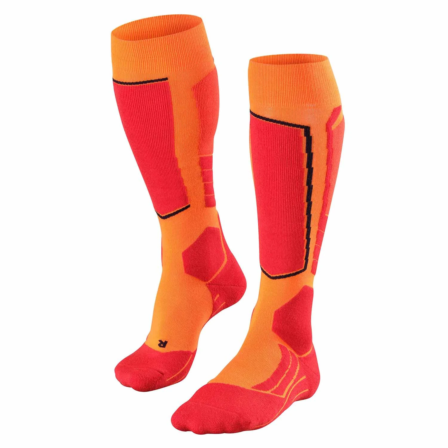 Falke SK2 Mens Ski Sock - Flash Orange 3 Falke SK2 Mens Ski Sock - Flash Orange