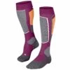 Falke SK2 Womens Ski Socks Radiant Orchid -Ski Work Store 16523 8692 frontview scaled 1