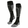 Falke SK4 Womens Ski Sock - Black Mix 1 Falke SK4 Womens Ski Sock - Black Mix -Ski Work Store falke sk4 womens ski sock black mix
