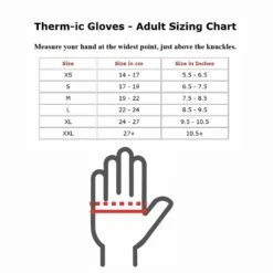 Ski Work Store -Ski Work Store thermic glove sizing guide 1